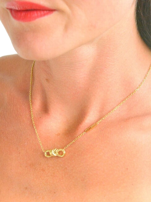 MODERN LOVE Collana con nodo yellow gold - Collane