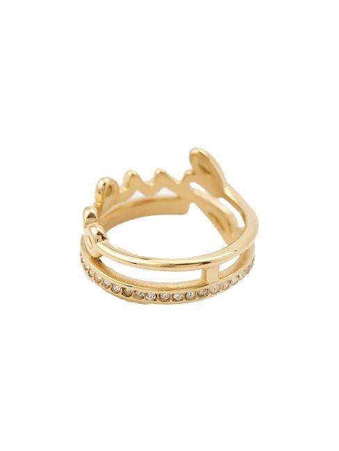 SAY MY NAME Anello con zirconi yellow gold - Anelli