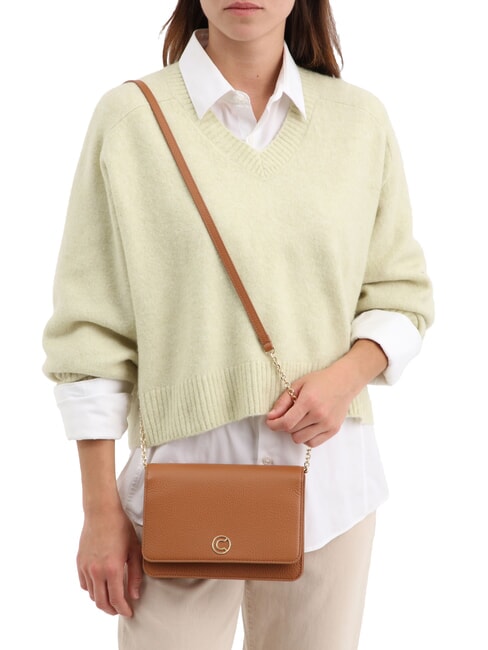 TULIP Borsa in pelle martellata con flap  celadon green - Borse Donna