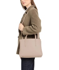 COCCINELLE SWAP Borsa tote in pelle martellata powder pink - Borse Donna - 4