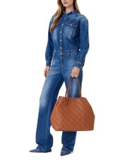 GUESS ADELASIA Borsa a spalla caramel - Borse Donna - 6