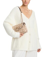 GUESS SILIA Borsa a spalla convertible biscotti logo - Borse Donna - 6