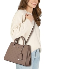 GUESS CRESIDIA II Borsa a mano con tracolla dark taupe logo - Borse Donna - 6