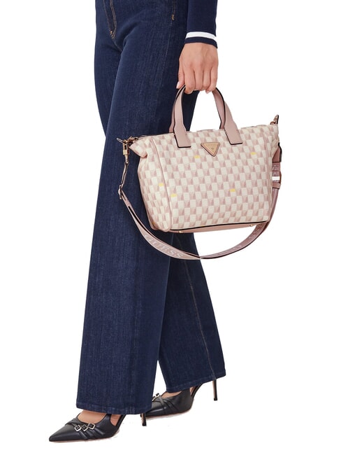 FOLLIE Borsa tote stampa logo jet set blush logo - Borse Donna