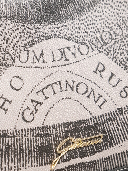 PLANETARIUM Convertible bag with flap monochrom lt grey/ black - Borse Donna