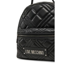 LOVE MOSCHINO QUILTED Zaino con tasca Nero/nero - Borse Donna - 4