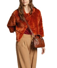 THE BRIDGE DAPHNE Borsa mini bauletto in pelle con tracolla MARRONE - Borse Donna - 5