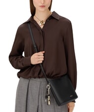 FURLA ROXIE Borsa secchiello a tracolla pelle ares Nero - Borse Donna - 4