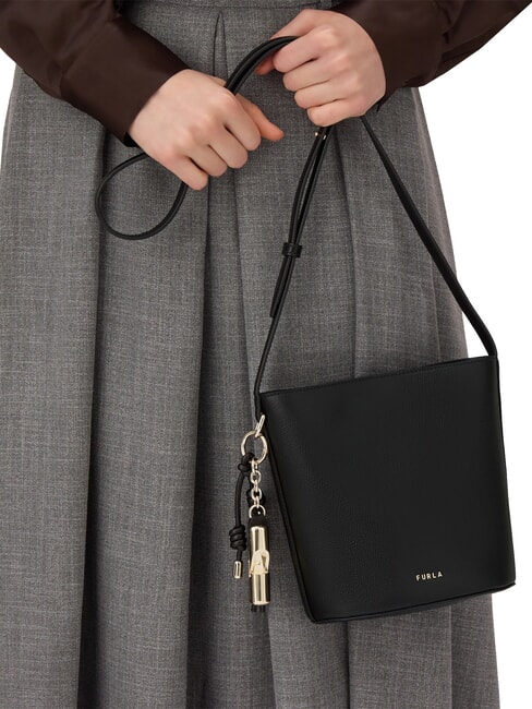 ROXIE Borsa secchiello a tracolla pelle ares Nero - Borse Donna