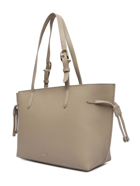 AVA Borsa shopping media in pelle linen+urban gray int. - Borse Donna