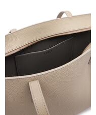 FURLA AVA Borsa shopping media in pelle linen+urban gray int. - Borse Donna - 5