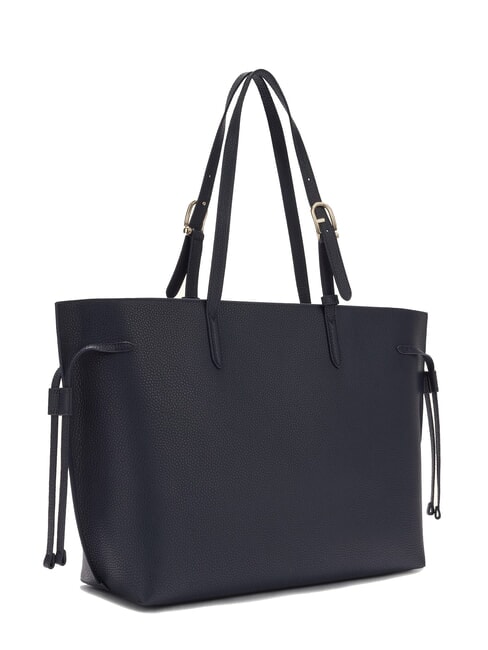 AVA Borsa shopping grande in pelle ink blue+ink blue int. - Borse Donna