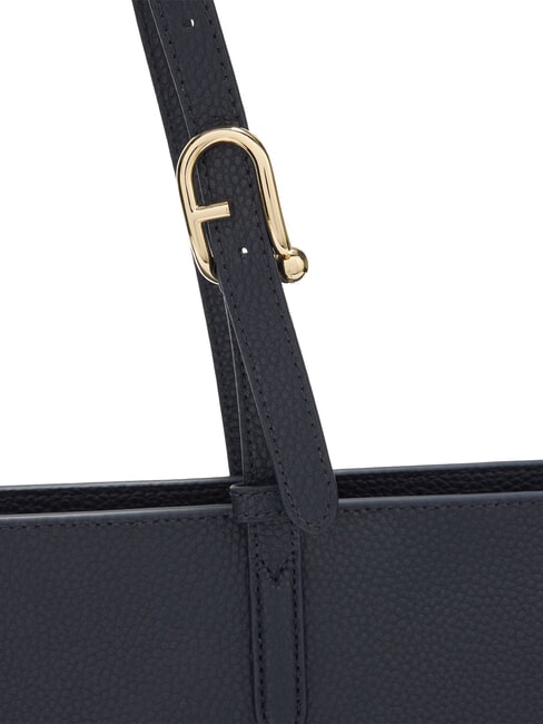 AVA Borsa shopping grande in pelle ink blue+ink blue int. - Borse Donna
