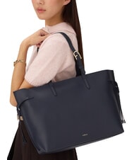 FURLA AVA Borsa shopping grande in pelle ink blue+ink blue int. - Borse Donna - 4