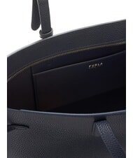 FURLA AVA Borsa shopping grande in pelle ink blue+ink blue int. - Borse Donna - 7