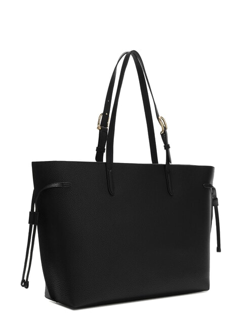 AVA Borsa shopping grande in pelle nero+nero int - Borse Donna