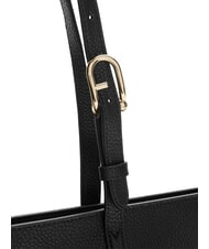 FURLA AVA Borsa shopping grande in pelle nero+nero int - Borse Donna - 4