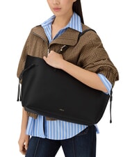 FURLA AVA Borsa shopping grande in pelle nero+nero int - Borse Donna - 5