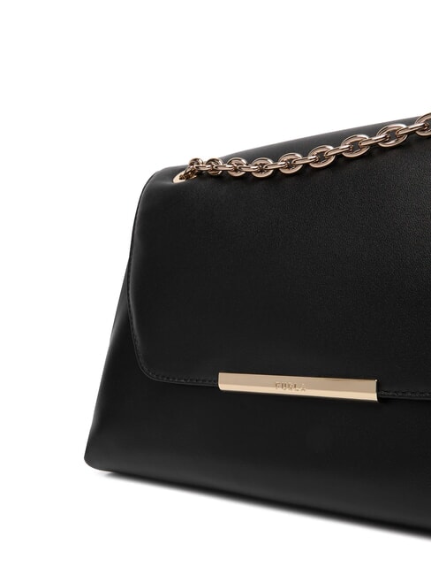 NADIA Borsa a spalla, a tracolla in pelle nappa Nero - Borse Donna