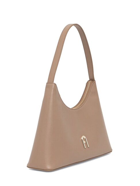 DIAMANTE Frame bag in pelle toffee - Borse Donna