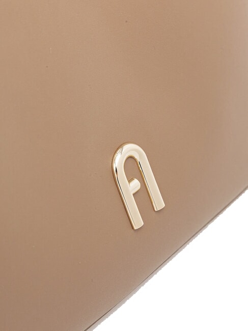 DIAMANTE Frame bag in pelle toffee - Borse Donna