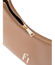FURLA DIAMANTE Frame bag in pelle toffee - Borse Donna - 4