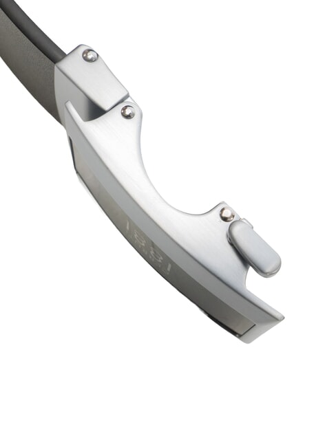 1881 Cintura doubleface in pelle nero/testa di moro - Cinture