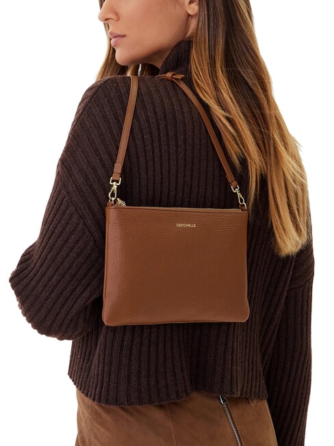 BEST CROSSBODY Minibag in pelle cognac - Borse Donna
