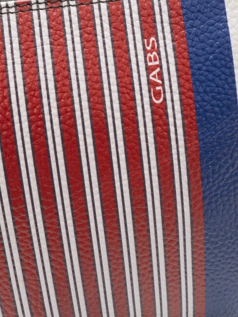 BEYONCE Pochette in pelle righe fuoco+inchiostro blu - Borse Donna