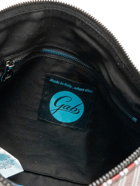 BEYONCE Pochette in pelle righe fuoco+inchiostro blu - Borse Donna