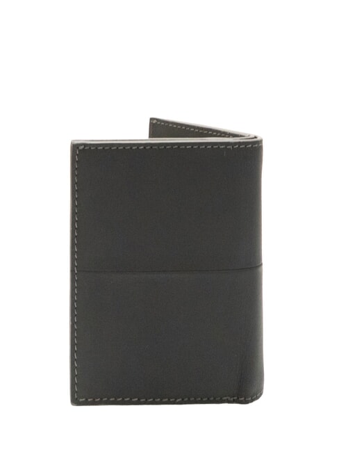 CERRUTIS Portafoglio verticale in pelle nero - Portafogli Uomo