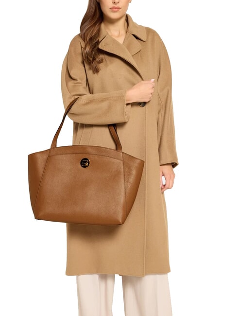 LIYA Borsa a spalla in pelle martellata CUIR - Borse Donna