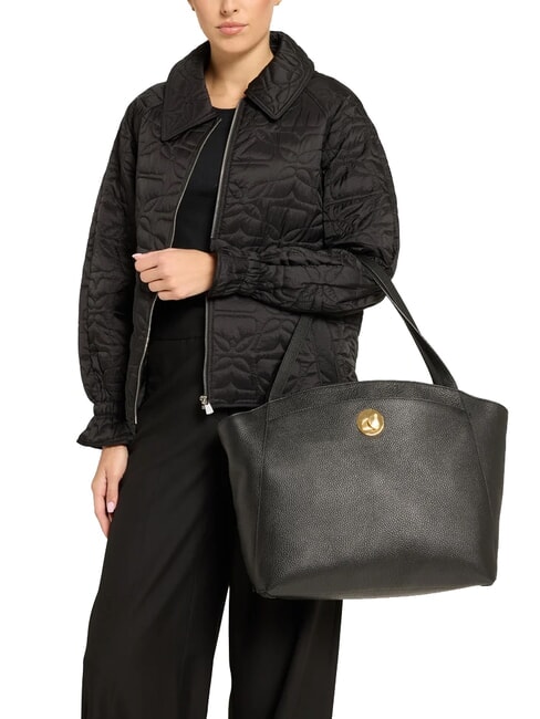 LIYA Borsa a spalla in pelle martellata midnight blue - Borse Donna