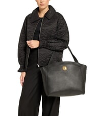 COCCINELLE LIYA Borsa a spalla in pelle martellata midnight blue - Borse Donna - 4