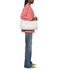 COCCINELLE ABIGAIL Borsa mezzaluna a spalla blanco - Borse Donna - 4