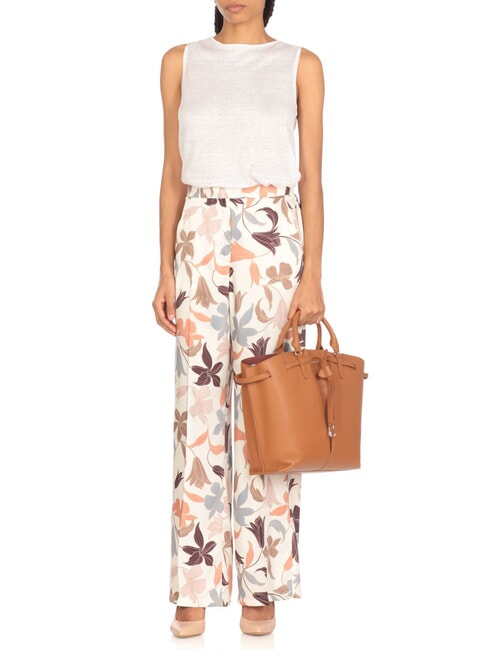 FLORES Borsa tote media in pelle martellata CUIR - Borse Donna