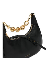 COCCINELLE ISIDE Borsa in pelle a spalla con tracolla Nero - Borse Donna - 3
