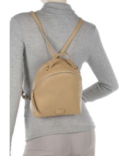 COCCINELLE VOILE Zaino mini in pelle martellata doppia portabilità mist blue - Borse Donna - 7