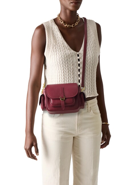 CAMPUS  Mini Bag a tracolla, in pelle sangria - Borse Donna