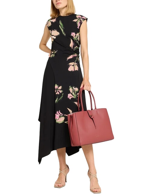 ALBA Borsa a spalla in pelle martellata pot - Borse Donna