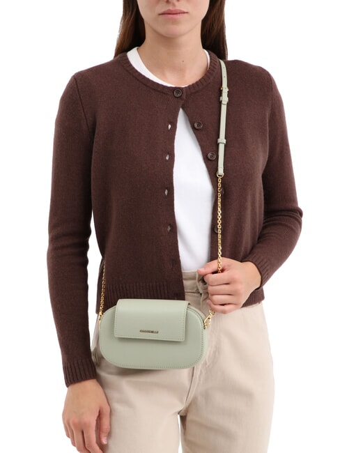 FAINT Borsa mini in pelle martellata light grey - Borse Donna