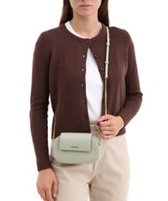 COCCINELLE FAINT Borsa mini in pelle martellata light grey - Borse Donna - 5