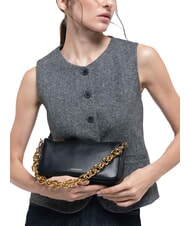 COCCINELLE ISIDE Borsa in pelle piccola a tracolla Nero - Borse Donna - 4