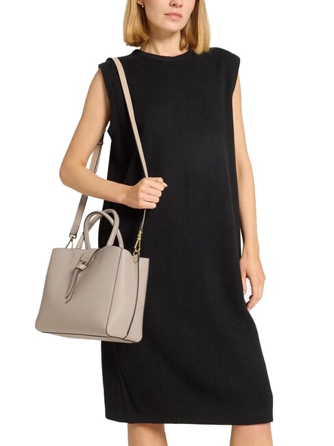 ALBA Borsa tote in pelle martellata powder pink - Borse Donna