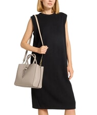 COCCINELLE ALBA Borsa tote in pelle martellata powder pink - Borse Donna - 4