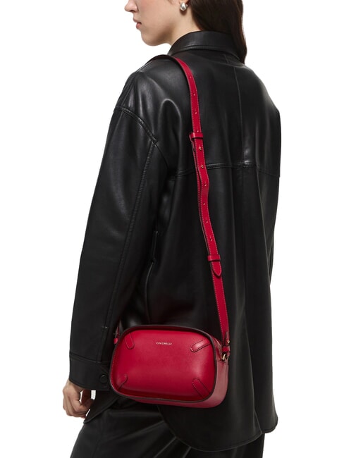 MALETA CALF Mini Bag a tracolla, in pelle sangria - Borse Donna