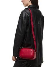 COCCINELLE MALETA CALF Mini Bag a tracolla, in pelle sangria - Borse Donna - 4