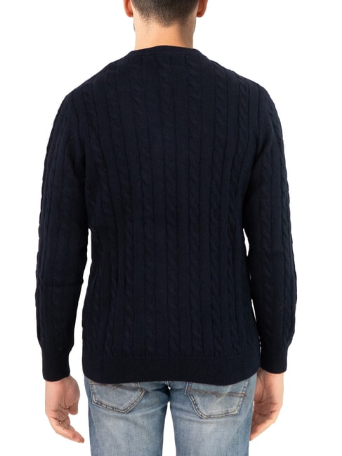 N|S Maglione girocollo a trecce navy blue - Maglie Uomo