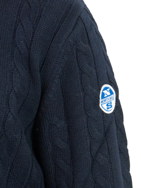 N|S Maglione girocollo a trecce navy blue - Maglie Uomo