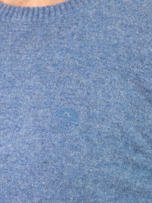 N|S Maglione melange a girocollo dark denim - Maglie Uomo